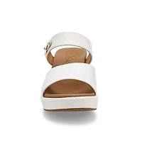 Women's  Dana Leather Slide Dress Sandal - White