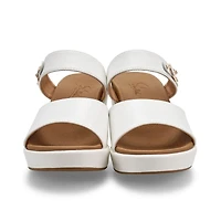 Women's  Dana Leather Slide Dress Sandal - White