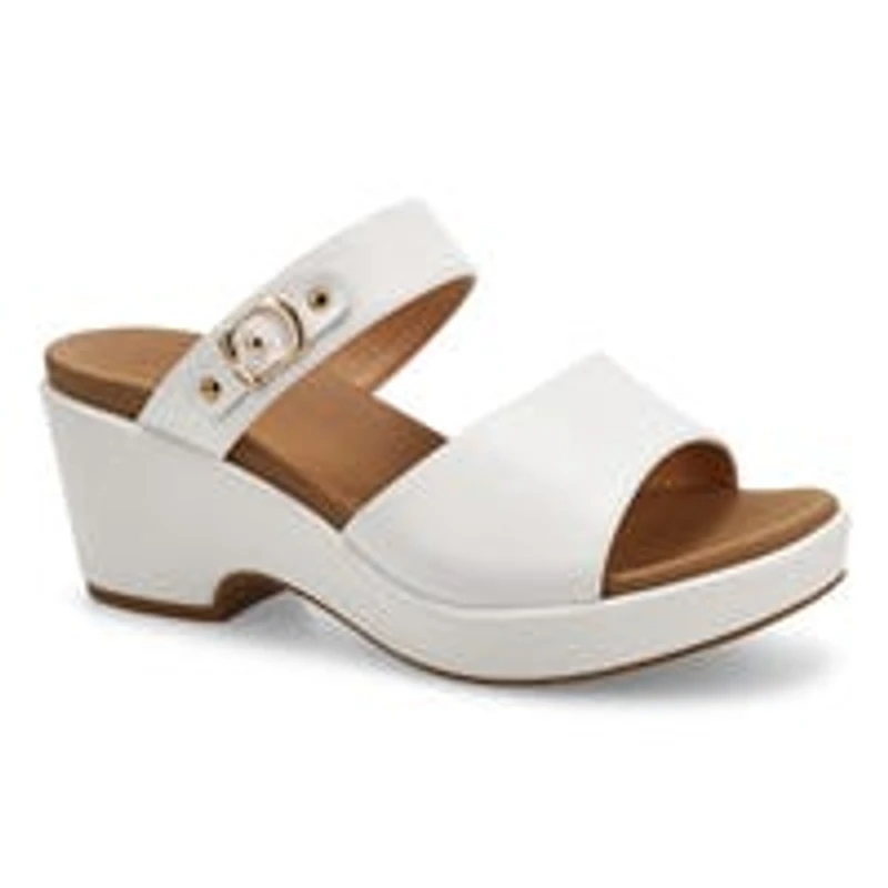 Sandale habillée en cuir DANA, blanc, femmes