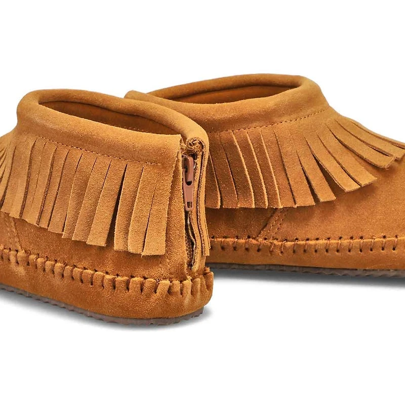 Women's Debra II Lo Suede Back Zip Fringe SoftMocs