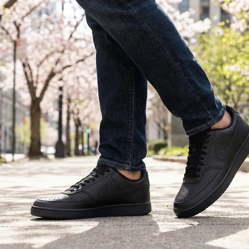 Men's Court Vision Lo NN Lace Up Sneaker - Black/B