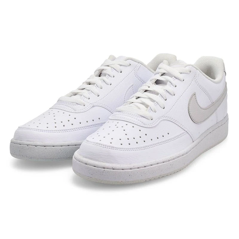 Baskets  lacets COURT VERSION LO NN, blanc/gris,