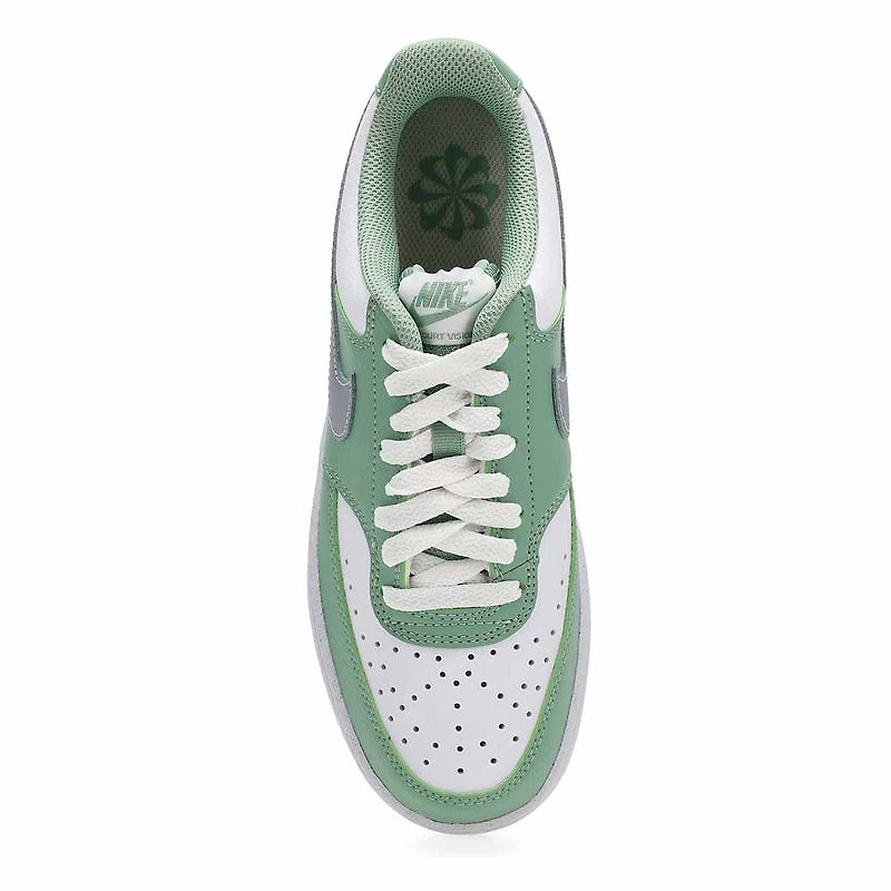 Women's Court Vision Lace Up Sneaker - Steam/Metal
