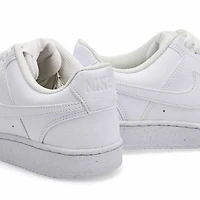 Women's Court Vision Lace Up Sneaker - Steam/Metal