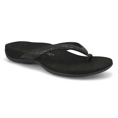 Women's Dillion Shine Casual Thong Sandal - Black