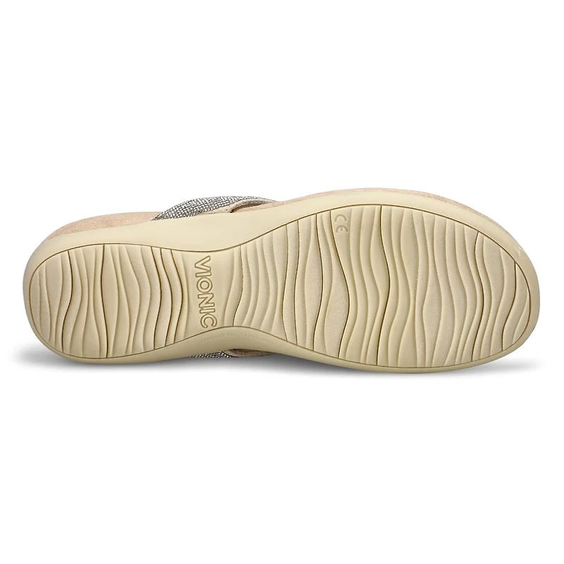 Women's Dillion Shine Casual Thong Sandal - Cream