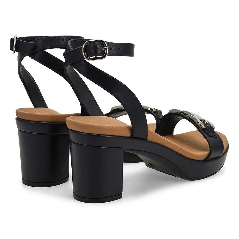 Sandale habille en cuir DIXIE, noir, femmes