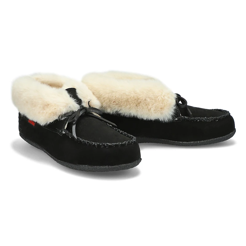 Women's Dominica-High Suede SoftMocs - Black/Black