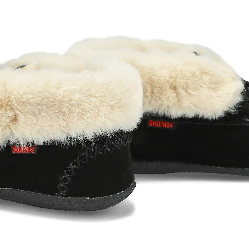 Women's Dominica-High Suede SoftMocs - Black/Black