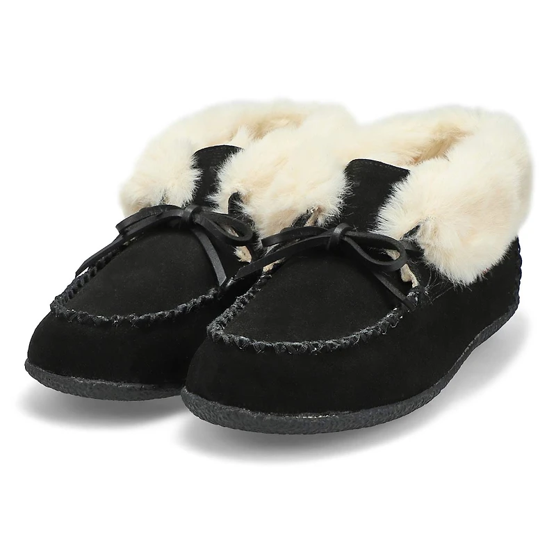 Women's Dominica-High Suede SoftMocs - Black/Black