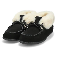 Women's Dominica-High Suede SoftMocs - Black/Black