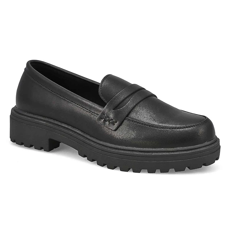 Women's Dotty3 Leather Penny Loafer - Black