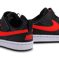 Boys'  Court Borough Low Recraft Sneaker - Black/R