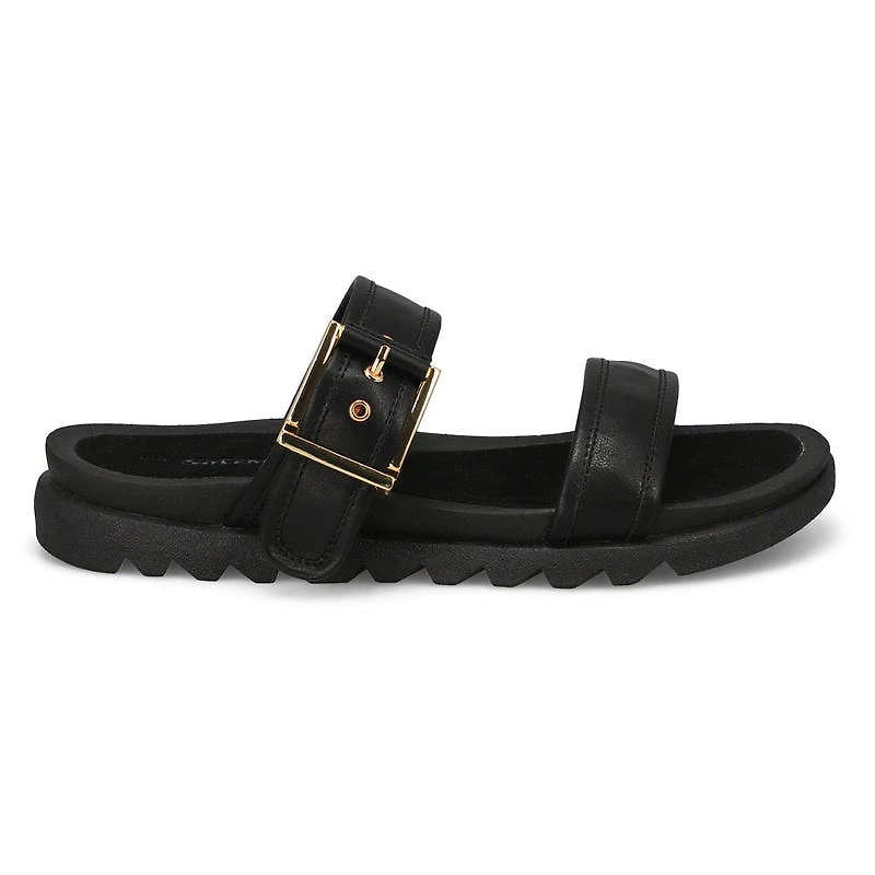 Women's  Dyana 2 Strap Single Buckle Leather Sanda