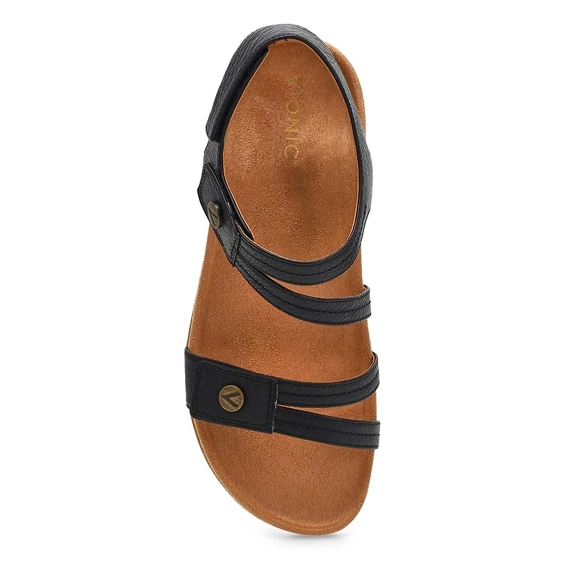 Women's Essie Two Strap Casual Sandal - Black