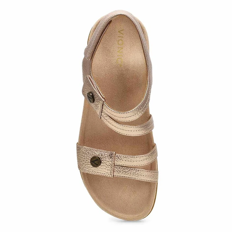 Sandale dcontracte  2 brides ESSIE, noir, femme