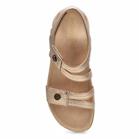 Sandale dcontracte  2 brides ESSIE, noir, femme