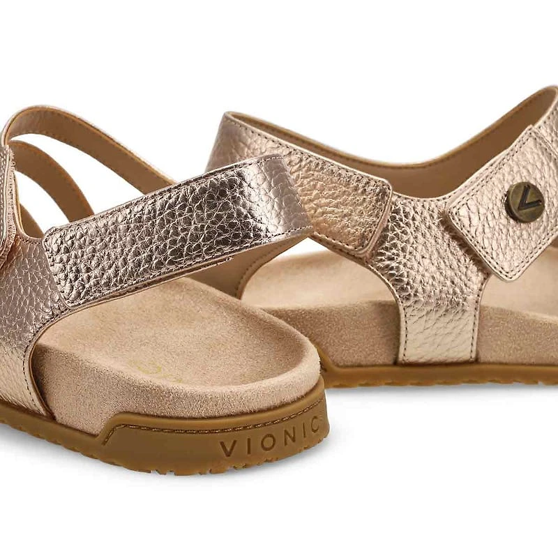 Sandale dcontracte  2 brides ESSIE, noir, femme