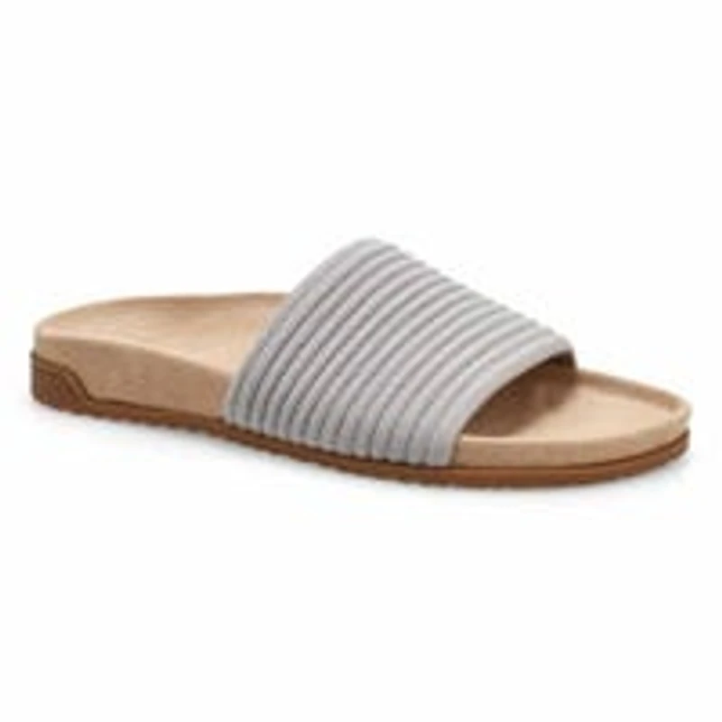 Women's Evie Knit Causal Slide Sandal - Cream