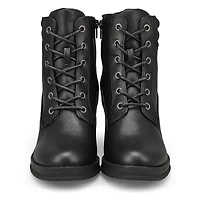 Women's  Felicity Platform Lace Up Bootie - Black