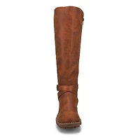 Botte haute d'équitation FREYDIS, noir, femmes