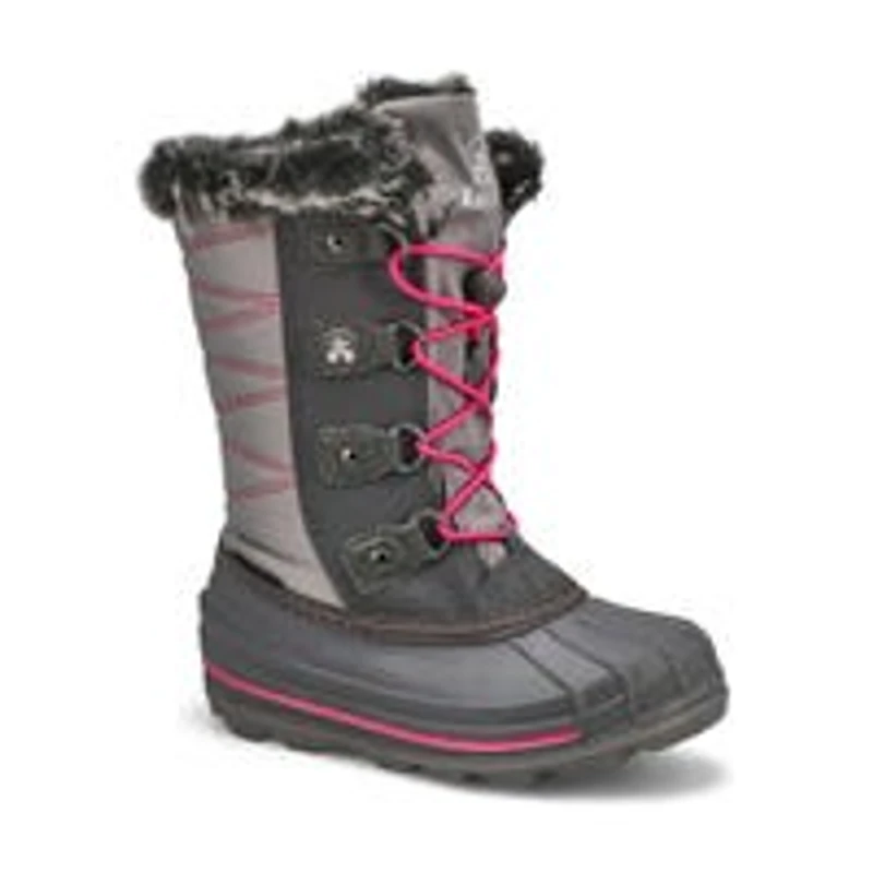 Botte d'hiver impermable FROSTIER, gris/rose, fil