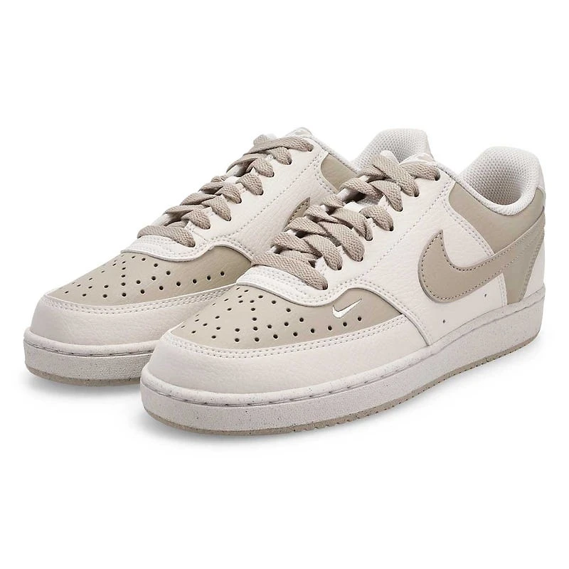 Women's Court Vision Lace Up Sneaker - Steam/Metal