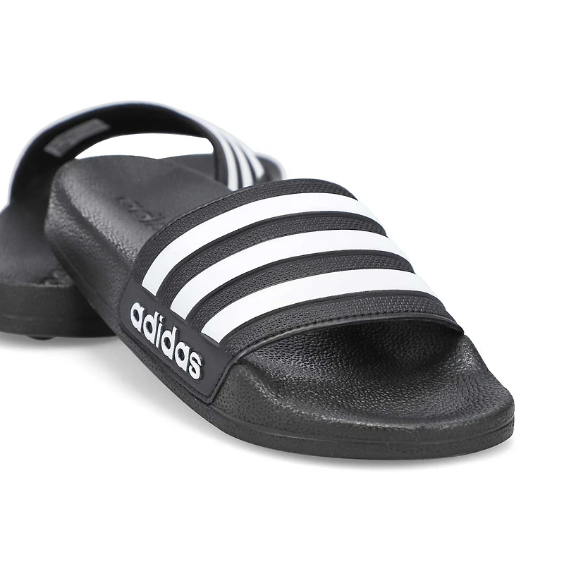 Girls' Adilette Shower K Slide Sandal - White/Lila