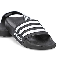 Girls' Adilette Shower K Slide Sandal - White/Lila