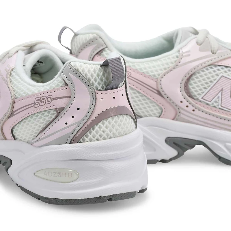 Baskets à lacets élastique 530, beige, enfants