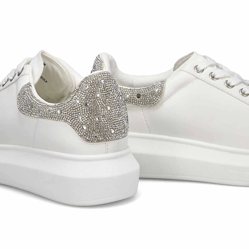 Women's Gerry-R Lace Up Fashion Sneaker - Rhinesto