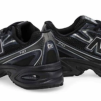 Kids' 740 Lace Up Sneaker - Black/Grey