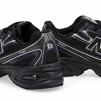 Kids' 740 Lace Up Sneaker - Black/Grey