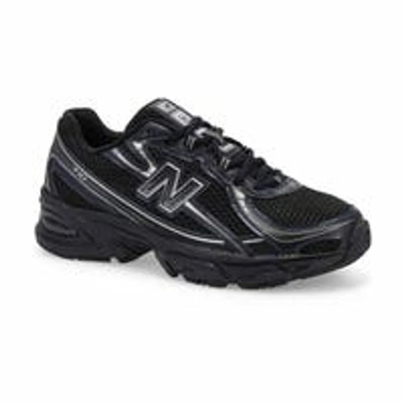 Kids' 740 Lace Up Sneaker - Black/Grey