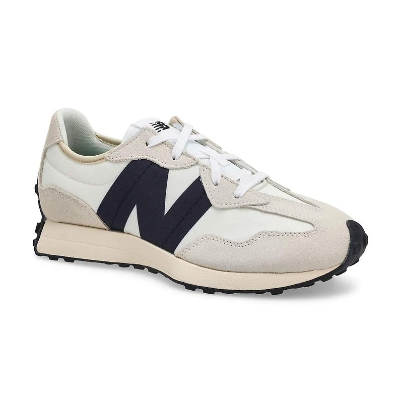 Kids' 327 Lace Up Sneaker - White/Grey/Black