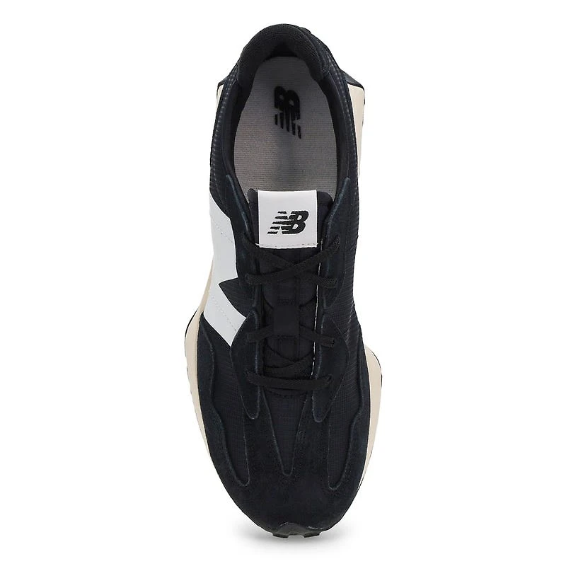 Baskets  lacets 327, blanc/gris/noir, enfants