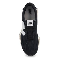 Baskets  lacets 327, blanc/gris/noir, enfants