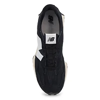 Kids'  327 Lace Up Sneaker - White/Grey/Black