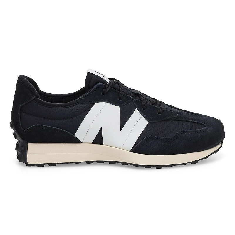 Kids' 327 Lace Up Sneaker - White/Grey/Black