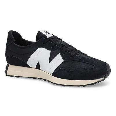 Kids'  327 Lace Up Sneaker - White/Grey/Black