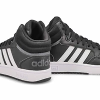 Baskets HOOPS MID 3.0 K, noir/blanc, enfants