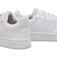 Women's Hoops 3.0 Low Lace Up Sneaker - White/Grey
