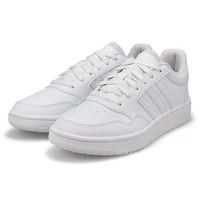 Women's Hoops 3.0 Low Lace Up Sneaker - White/Grey