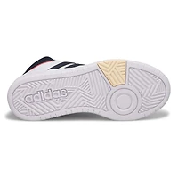 Women's Hoops 3.0 Mid Lace Up Sneaker - White/Ink/