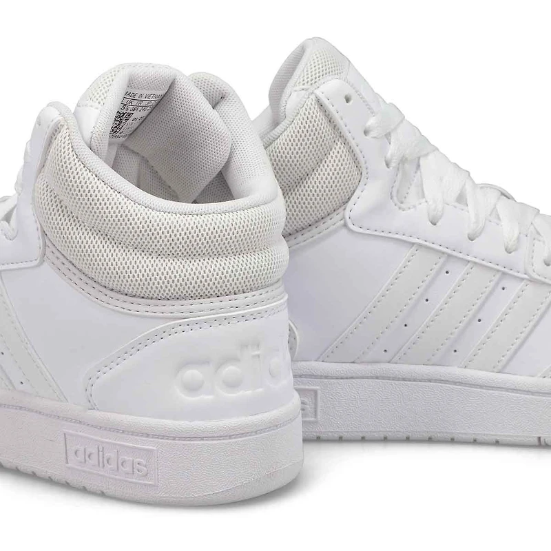 Women's Hoops 3.0 Mid Lace Up Sneaker - White/Ink/