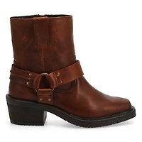 Women's  Hailee Leather Ankle Boot - Krazzy Horse