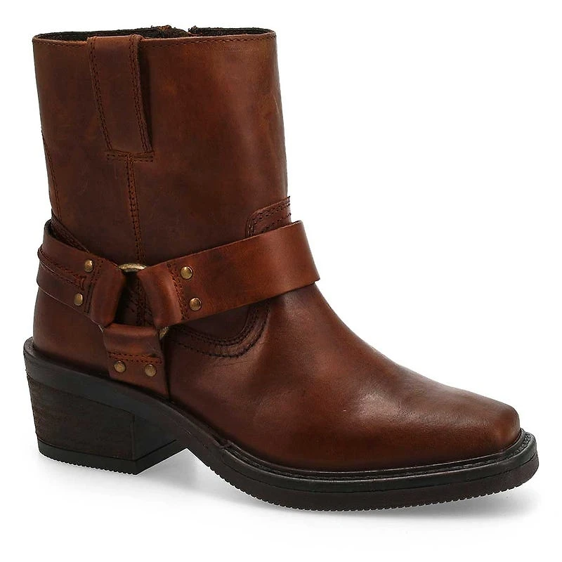 Women's Hailee Leather Ankle Boot - Krazzy Horse B