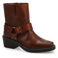 Women's Hailee Leather Ankle Boot - Krazzy Horse B