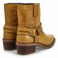 Bottine en cuir HAILEE, noir Krazzy Horse, femmes