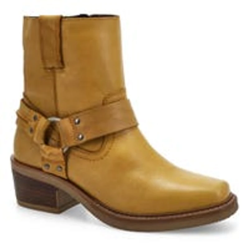 Bottine en cuir HAILEE, noir Krazzy Horse, femmes